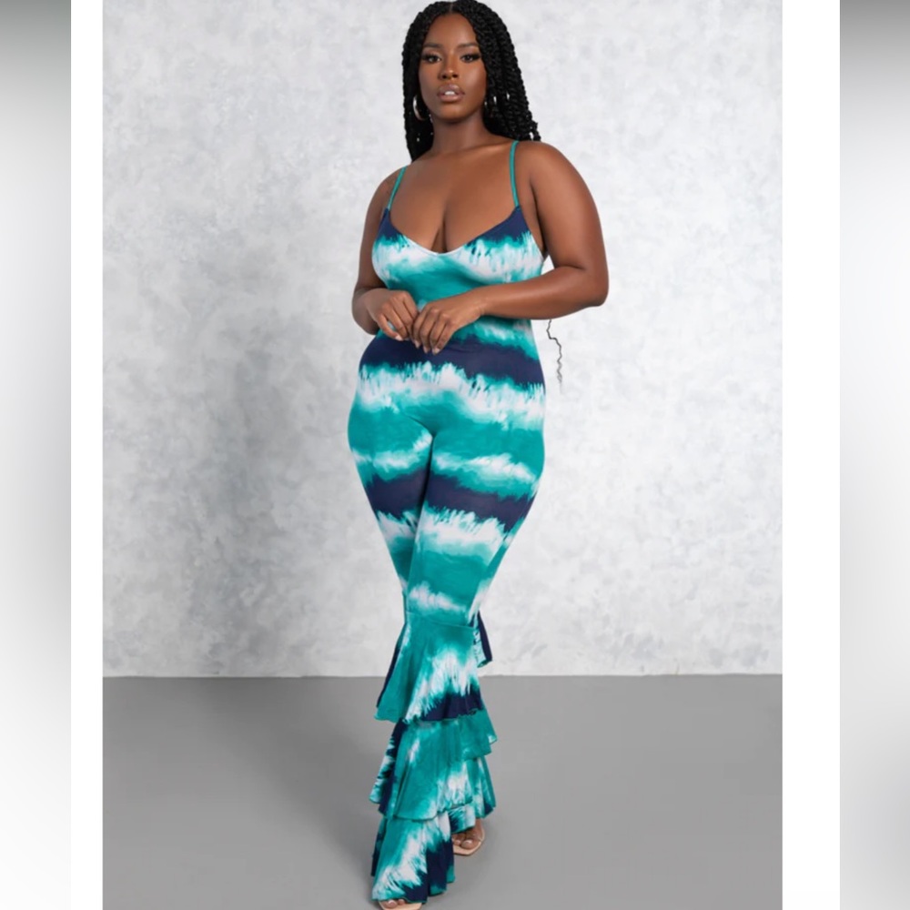 Ruffle Leg Jumpsuit